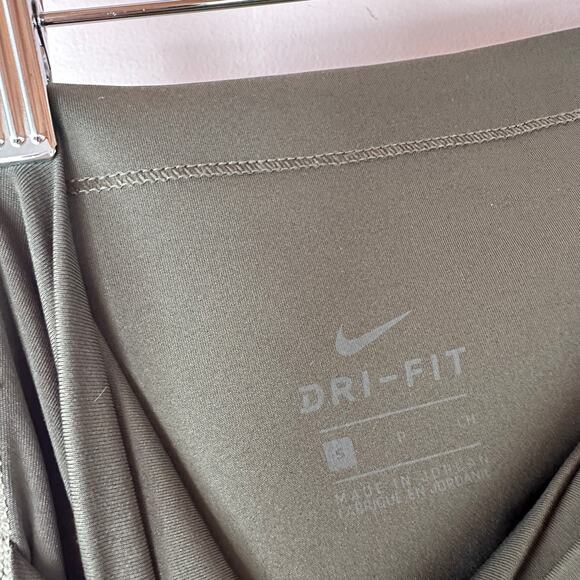 Nike Olive Green Dri-Fit Yoga High Rise 7/8 Length DA2307 Leggings Tights S - Picture 9 of 10